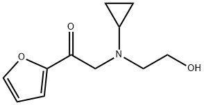 2-[Cyclopropyl-(2-hydroxy-ethyl)-aMino]-1-furan-2-yl-ethanone Struktur