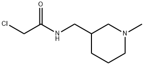2-Chloro-N-(1-Methyl-piperidin-3-ylMethyl)-acetaMide Struktur