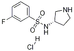 3-Fluoro-N-(S)-pyrrolidin-3-yl-benzenesulfonaMide hydrochloride Struktur