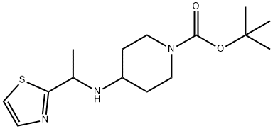 4-(1-Thiazol-2-yl-ethylaMino)-piperidine-1-carboxylic acid tert-butyl ester Struktur