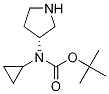 Cyclopropyl-(R)-pyrrolidin-3-yl-carbaMic acid tert-butyl ester Struktur