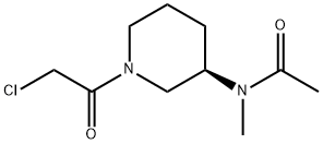 N-[(R)-1-(2-Chloro-acetyl)-piperidin-3-yl]-N-Methyl-acetaMide Struktur