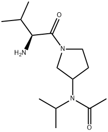 N-[1-((S)-2-AMino-3-Methyl-butyryl)-pyrrolidin-3-yl]-N-isopropyl-acetaMide Struktur