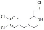 1-(3,4-Dichloro-benzyl)-3-methyl-piperazine hydrochloride Struktur