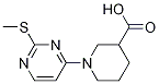 1-(2-Methylsulfanyl-pyrimidin-4-yl)-piperidine-3-carboxylic acid Struktur