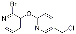 2-(2-bromopyridin-3-yloxy)-5-(chloromethyl)pyridine Struktur