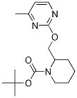 2-(4-Methyl-pyrimidin-2-yloxymethyl)-piperidine-1-carboxylic acid tert-butyl ester Struktur