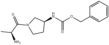 [(S)-1-((S)-2-AMino-propionyl)-pyrrolidin-3-yl]-carbaMic acid benzyl ester Struktur