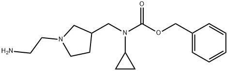 [1-(2-AMino-ethyl)-pyrrolidin-3-ylMethyl]-cyclopropyl-carbaMic acid benzyl ester Struktur