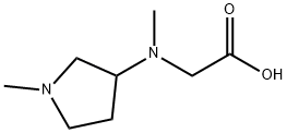 [Methyl-(1-Methyl-pyrrolidin-3-yl)-aMino]-acetic acid Struktur