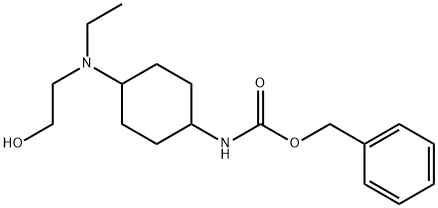 {4-[Ethyl-(2-hydroxy-ethyl)-aMino]-cyclohexyl}-carbaMic acid benzyl ester Struktur