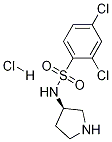 2,4-Dichloro-N-(S)-pyrrolidin-3-yl-benzenesulfonaMide hydrochloride Struktur