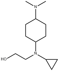 2-[Cyclopropyl-(4-diMethylaMino-cyclohexyl)-aMino]-ethanol Struktur