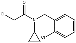 2-Chloro-N-(2-chloro-benzyl)-N-cyclopropyl-acetaMide Struktur