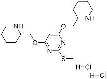 2-Methylsulfanyl-4,6-bis-(piperidin-2-ylMethoxy)-pyriMidine dihydrochloride Struktur