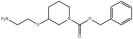 3-(2-AMino-ethoxy)-piperidine-1-carboxylic acid benzyl ester Struktur