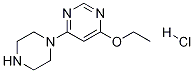 4-Ethoxy-6-piperazin-1-yl-pyriMidine 
hydrochloride Struktur