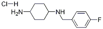 N-(4-Fluoro-benzyl)-cyclohexane-1,4-diamine hydrochloride Struktur