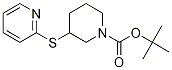 3-(Pyridin-2-ylsulfanyl)-piperidine-1-carboxylic acid tert-butyl ester Struktur