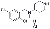 (2,5-Dichloro-benzyl)-methyl-piperidin-4-yl-amine hydrochloride Struktur