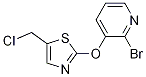 2-Bromo-3-(5-chloromethyl-thiazol-2-yloxy)-pyridine Struktur