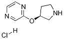 2-((S)-Pyrrolidin-3-yloxy)-pyrazine hydrochloride Struktur