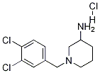 1-(3,4-Dichloro-benzyl)-piperidin-3-ylamine hydrochloride Struktur