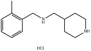 (2-Methyl-benzyl)-piperidin-4-ylMethyl-aMine hydrochloride Struktur