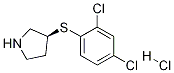 (S)-3-(2,4-Dichloro-phenylsulfanyl)-pyrrolidine hydrochloride Struktur