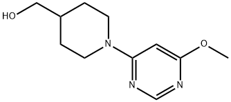 [1-(6-Methoxy-pyriMidin-4-yl)-piperidin-4-yl]-Methanol Struktur