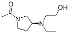 1-{(S)-3-[Ethyl-(2-hydroxy-ethyl)-aMino]-pyrrolidin-1-yl}-ethanone Struktur