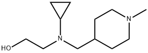 2-[Cyclopropyl-(1-Methyl-piperidin-4-ylMethyl)-aMino]-ethanol Struktur