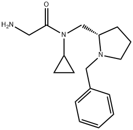 2-AMino-N-((S)-1-benzyl-pyrrolidin-2-ylMethyl)-N-cyclopropyl-acetaMide Struktur