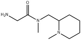 2-AMino-N-Methyl-N-(1-Methyl-piperidin-2-ylMethyl)-acetaMide Struktur