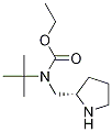 Ethyl-(S)-1-pyrrolidin-2-ylMethyl-carbaMic acid tert-butyl ester Struktur