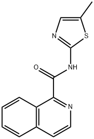 Isoquinoline-1-carboxylic acid (5-Methyl-thiazol-2-yl)-aMide Struktur