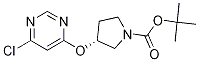 (R)-3-(6-Chloro-pyrimidin-4-yloxy)-pyrrolidine-1-carboxylic acid tert-butyl ester Struktur