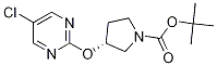 (R)-3-(5-Chloro-pyrimidin-2-yloxy)-pyrrolidine-1-carboxylic acid tert-butyl ester Struktur