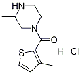 (3-Methyl-piperazin-1-yl)-(3-methyl-thiophen-2-yl)-methanone hydrochloride Struktur