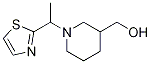 [1-(1-Thiazol-2-yl-ethyl)-piperidin-3-yl]-methanol Struktur