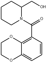 (2,3-Dihydro-benzo[1,4]dioxin-5-yl)-(2-hydroxyMethyl-piperidin-1-yl)-Methanone Struktur