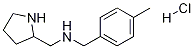 (4-Methyl-benzyl)-pyrrolidin-2-ylMethyl-aMine hydrochloride Struktur