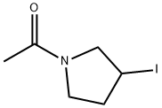 1-(3-Iodo-pyrrolidin-1-yl)-ethanone Struktur