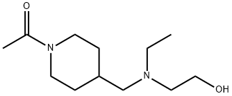 1-(4-{[Ethyl-(2-hydroxy-ethyl)-aMino]-Methyl}-piperidin-1-yl)-ethanone Struktur