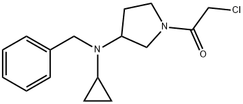 1-[3-(Benzyl-cyclopropyl-aMino)-pyrrolidin-1-yl]-2-chloro-ethanone Struktur