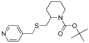 2-(Pyridin-4-ylMethylsulfanylMethyl
)-piperidine-1-carboxylic acid tert
-butyl ester Struktur