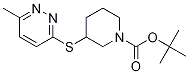 3-(6-Methyl-pyridazin-3-ylsulfanyl)
-piperidine-1-carboxylic acid tert-
butyl ester Struktur