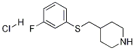 4-(3-Fluoro-phenylsulfanylMethyl)-piperidine hydrochloride Struktur