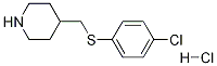 4-(4-Chloro-phenylsulfanylMethyl)-piperidine hydrochloride Struktur