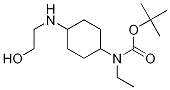 Ethyl-[4-(2-hydroxy-ethylaMino)-cyclohexyl]-carbaMic acid tert-butyl ester Struktur